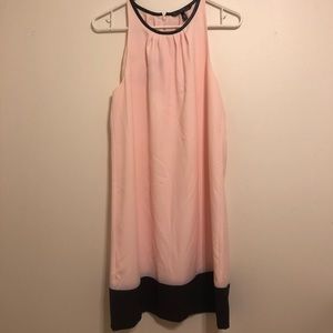 Victoria’s Secret pink dress with black trim